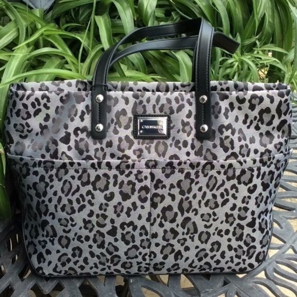 Calvin Klein WomenS Animal Print Tote Top Zip Closure Size-13” x 10 3/4” NWT - Picture 5 of 8